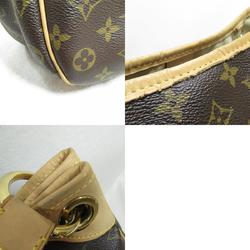 Louis Vuitton Galliera PM Shoulder Bag, Coated Canvas, Monogram, Women's, Brown, M56382