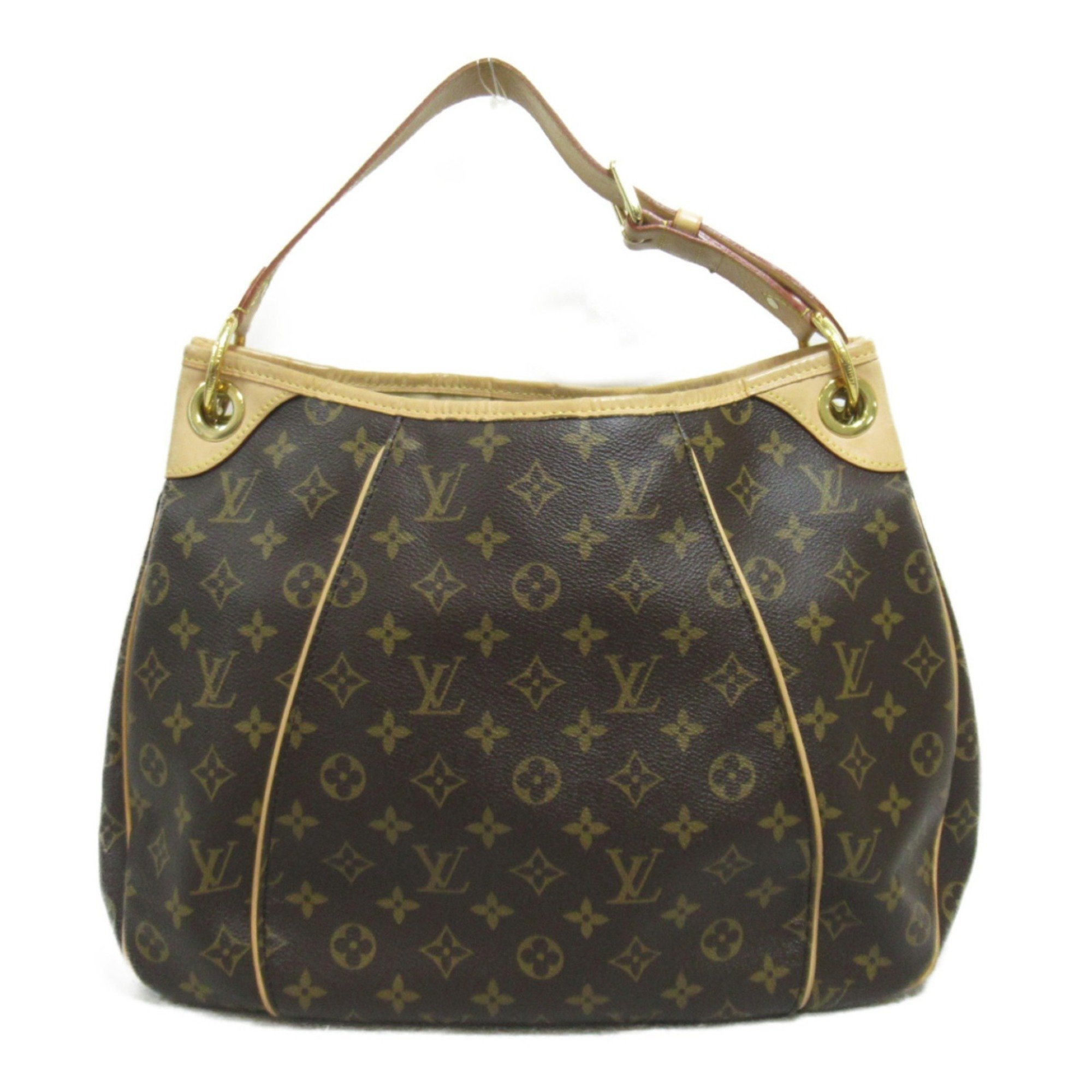 Louis Vuitton Galliera PM Shoulder Bag, Coated Canvas, Monogram, Women's, Brown, M56382