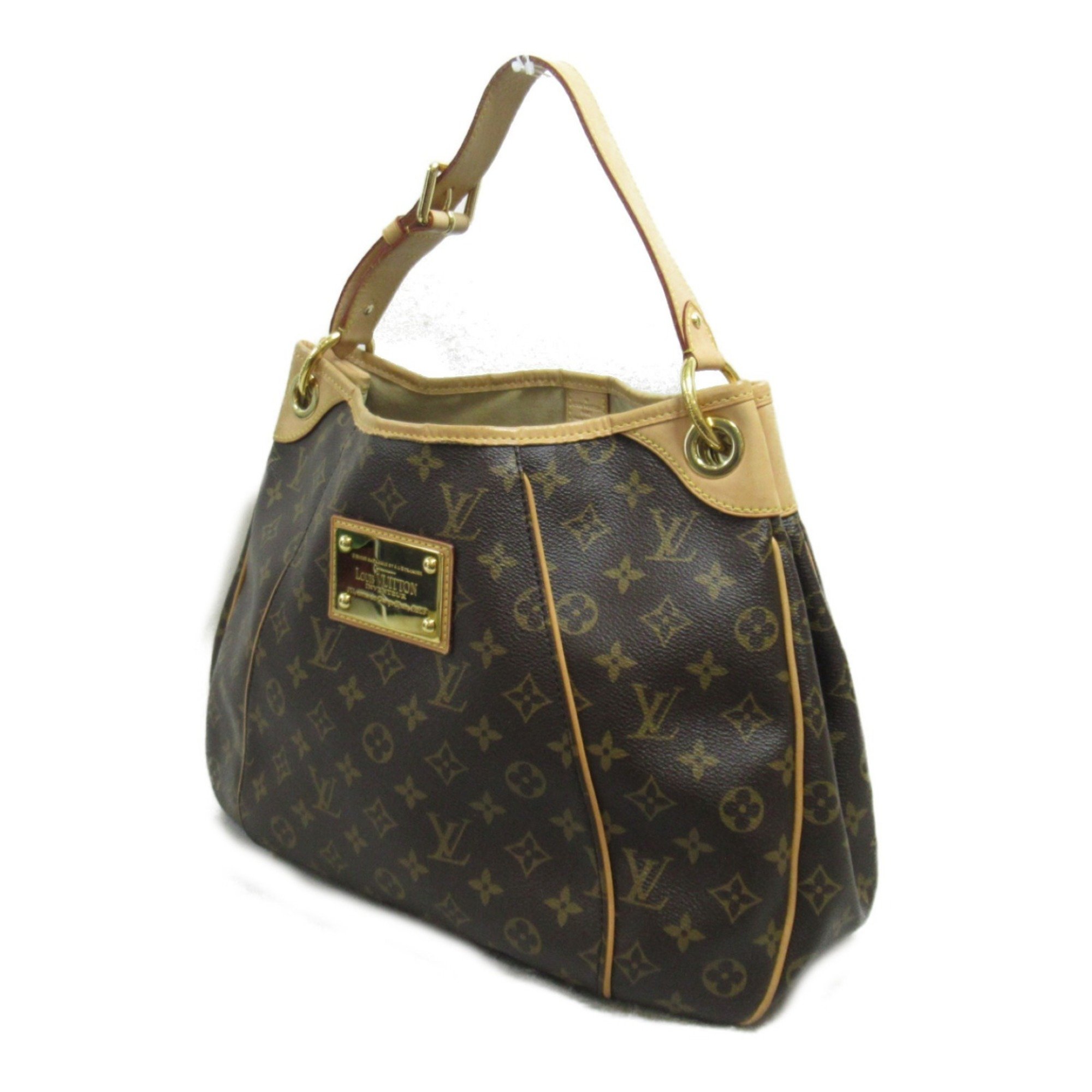 Louis Vuitton Galliera PM Shoulder Bag, Coated Canvas, Monogram, Women's, Brown, M56382