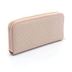 Burberry TB Monogram Round Long Wallet Leather Women's Pink