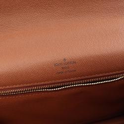 Louis Vuitton Montsor handbag, coated canvas, leather, monogram, women's, brown, M51185