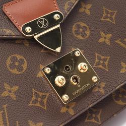 Louis Vuitton Montsor handbag, coated canvas, leather, monogram, women's, brown, M51185