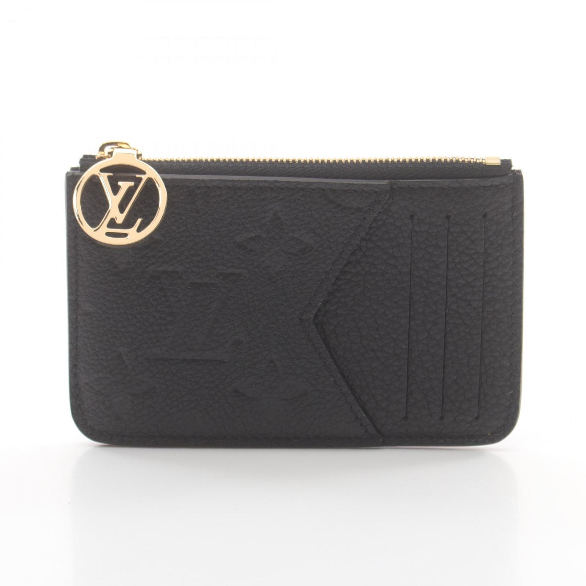 Louis Vuitton LOUIS VUITTON Porte Carte Romy Business Card Holder/Card Case Leather Monogram Empreinte Women's Black M81883