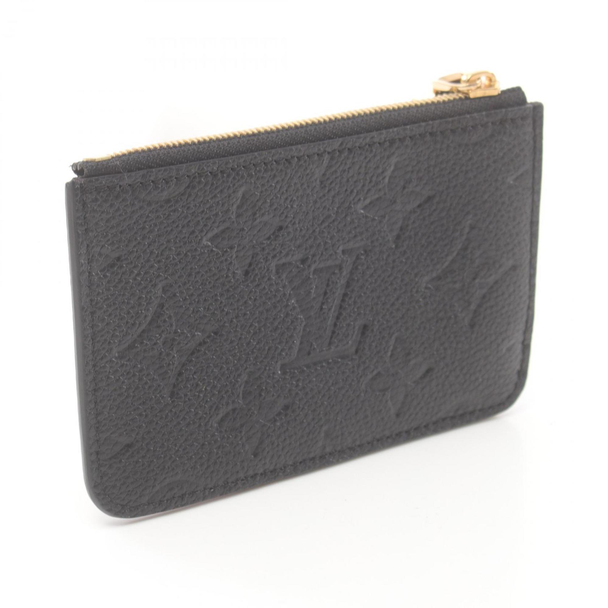 Louis Vuitton LOUIS VUITTON Porte Carte Romy Business Card Holder/Card Case Leather Monogram Empreinte Women's Black M81883