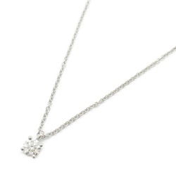 Tiffany & Co. Solitaire Diamond Necklace, Pt950 Platinum, Diamond, Women's, Clear