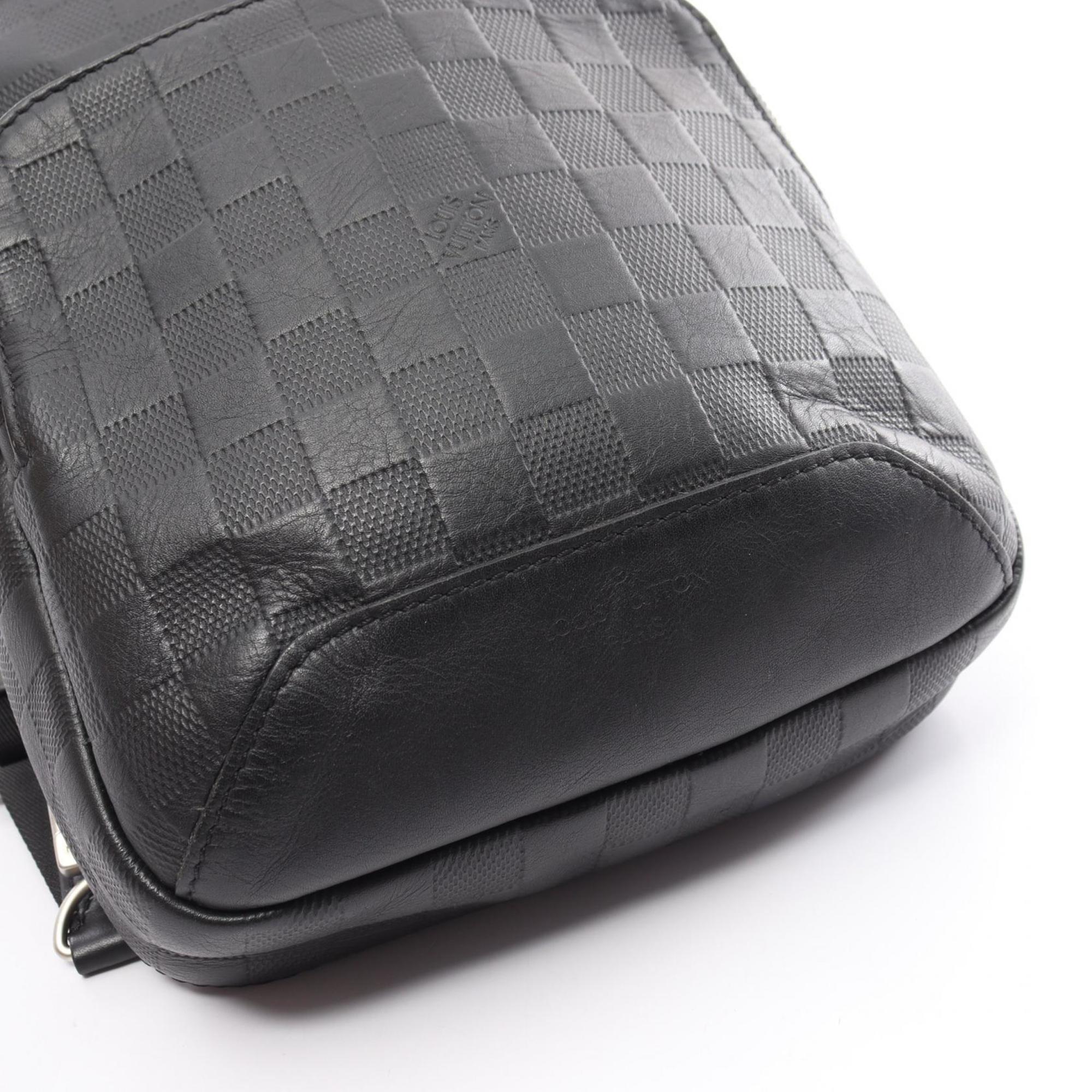 Louis Vuitton Avenue Sling Bag Damier Infini Waist Body Leather Men's Black N41720