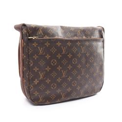 Louis Vuitton Bobur MM Shoulder Bag, Coated Canvas, Monogram, Women's, Brown, M97038