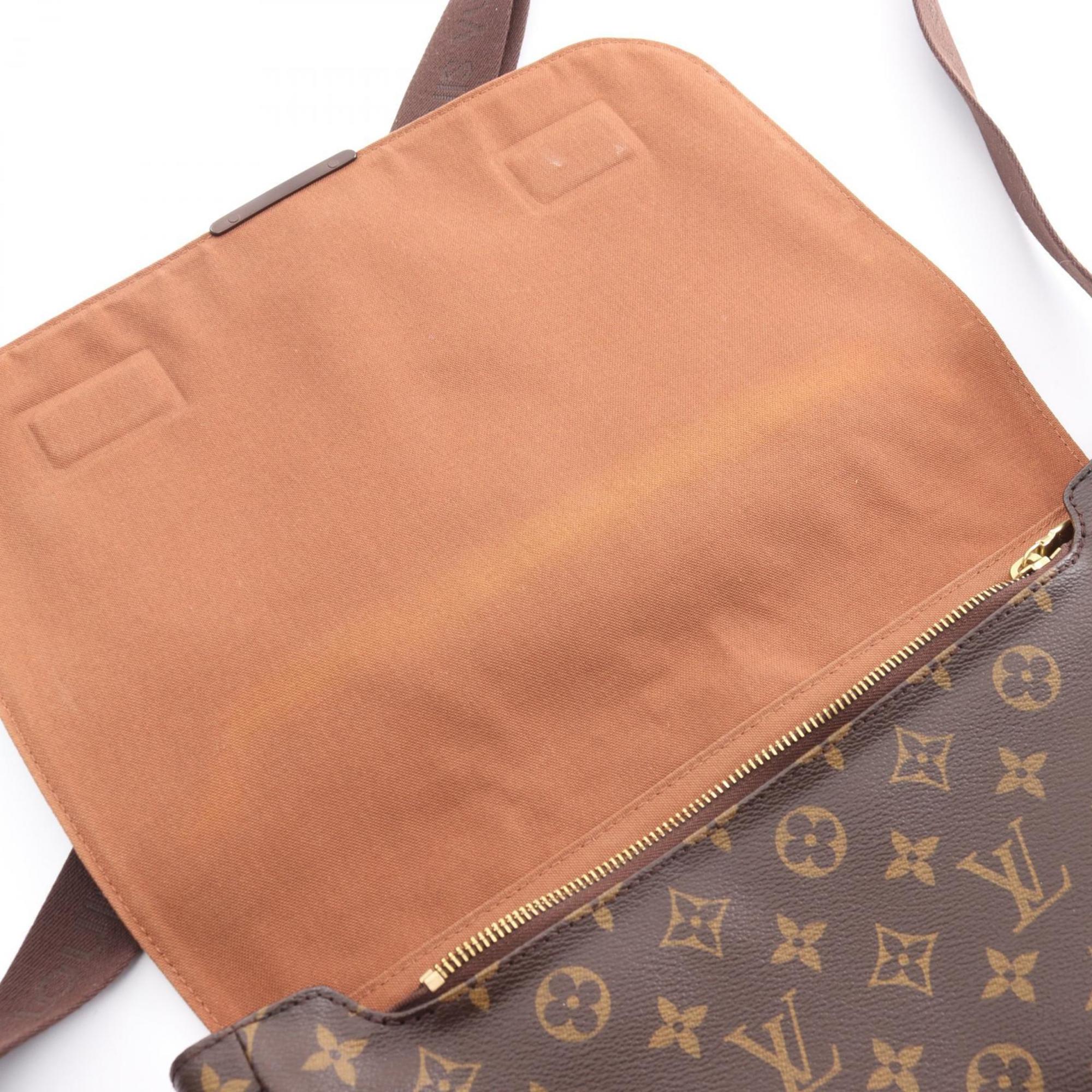 Louis Vuitton Bobur MM Shoulder Bag, Coated Canvas, Monogram, Women's, Brown, M97038