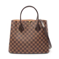 Louis Vuitton Kensington Damier Ebene Handbag Bag Coated Canvas Leather Women's Brown N41435