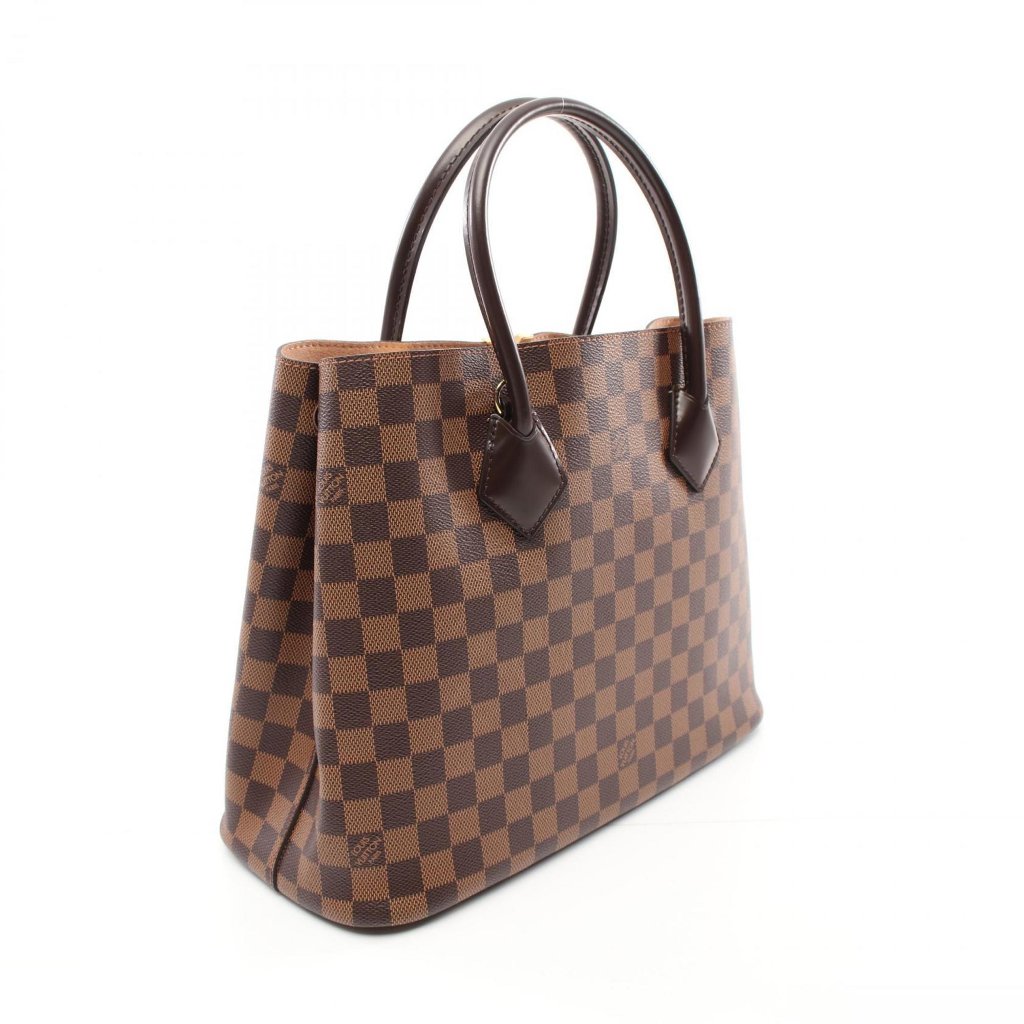 Louis Vuitton Kensington Damier Ebene Handbag Bag Coated Canvas Leather Women's Brown N41435