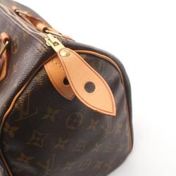 Louis Vuitton Speedy 30 Handbag Bag Coated Canvas Leather Monogram Women's Brown M41526