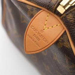 Louis Vuitton Speedy 30 Handbag Bag Coated Canvas Leather Monogram Women's Brown M41526