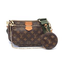 Louis Vuitton LOUIS VUITTON Multi Pochette Accessoires Shoulder Bag Coated Canvas Monogram Women's Brown Khaki M44813