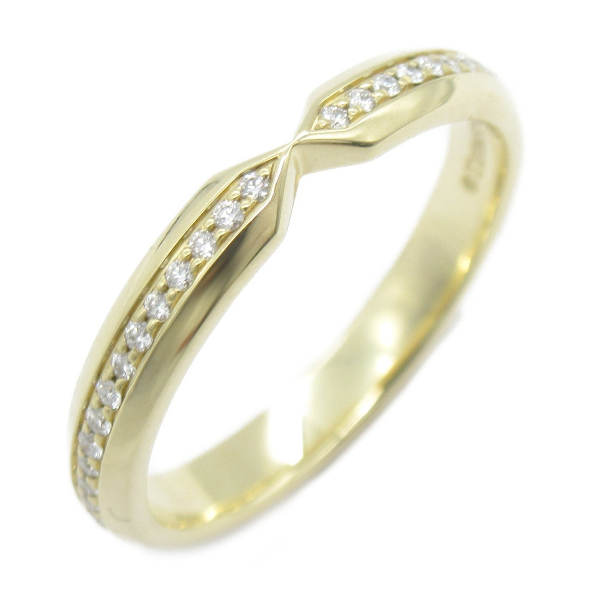 Tiffany & Co. Nesting Narrow Ring, 18K Yellow Gold, Diamond, Women's, Clear