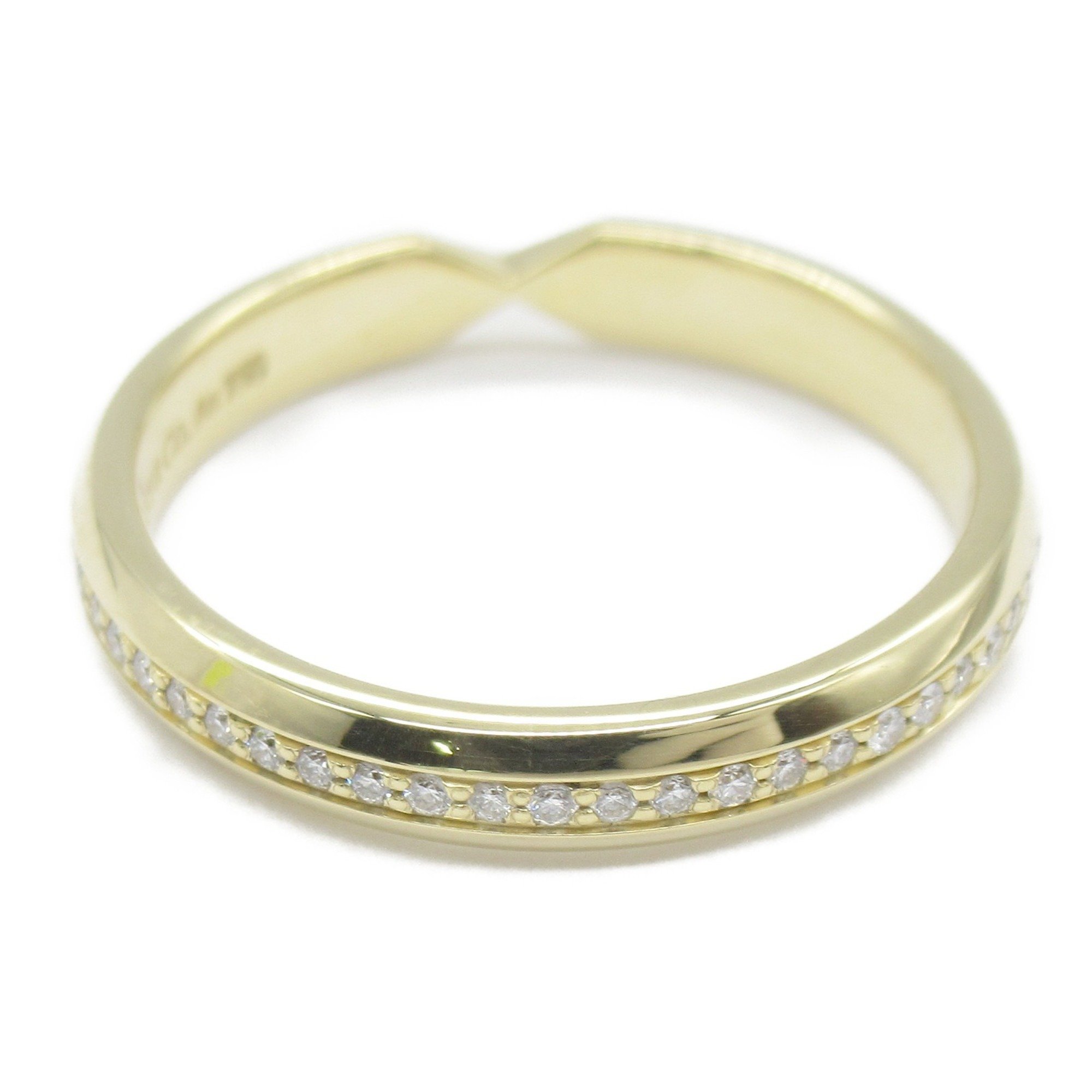 Tiffany & Co. Nesting Narrow Ring, 18K Yellow Gold, Diamond, Women's, Clear