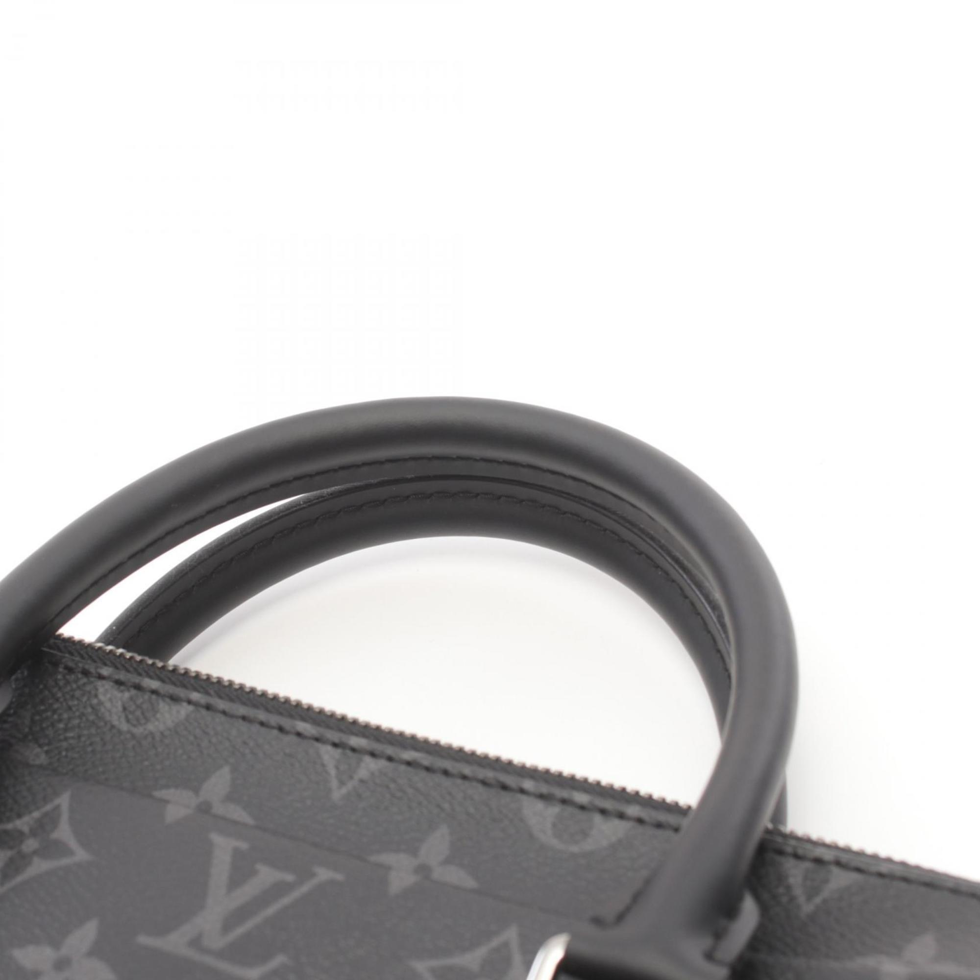 Louis Vuitton Apollo Bag, Coated Canvas, Leather, Monogram Eclipse, Men's, Black, M43152