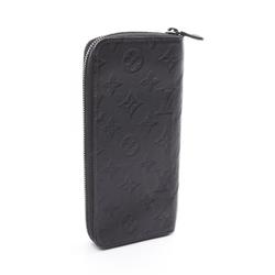 Louis Vuitton LOUIS VUITTON Zippy Wallet Vertical Monogram Shadow Round Long Leather Men's Black M62902