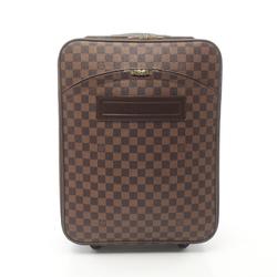 Louis Vuitton Pegasus 45 Carry Bag, Coated Canvas, Leather, Damier, Men's, Women's, Brown, N23293