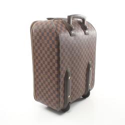 Louis Vuitton Pegasus 45 Carry Bag, Coated Canvas, Leather, Damier, Men's, Women's, Brown, N23293