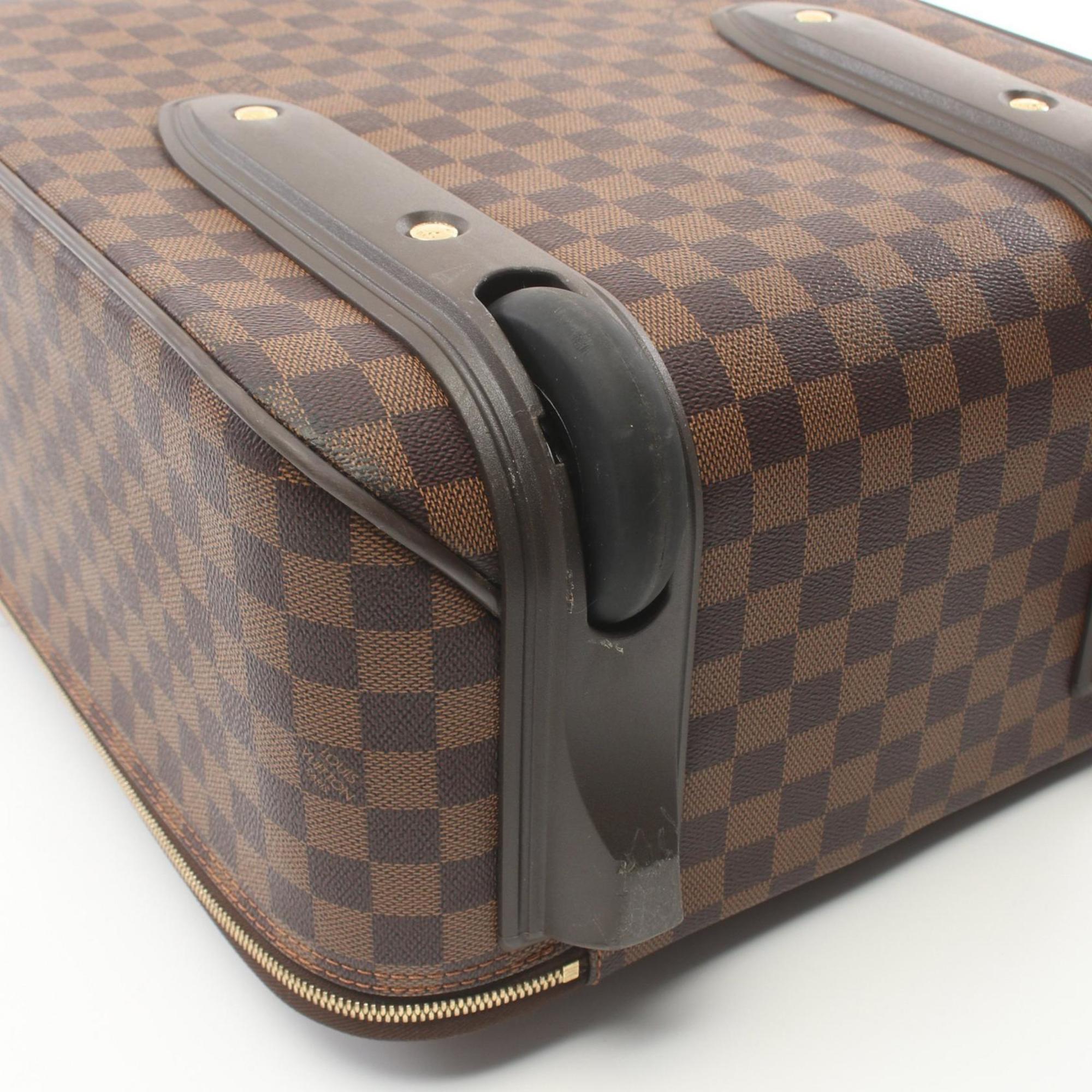 Louis Vuitton Pegasus 45 Carry Bag, Coated Canvas, Leather, Damier, Men's, Women's, Brown, N23293