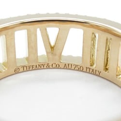 Tiffany & Co. Open Atlas Ring, K18PG (pink gold), diamond, ladies, clear