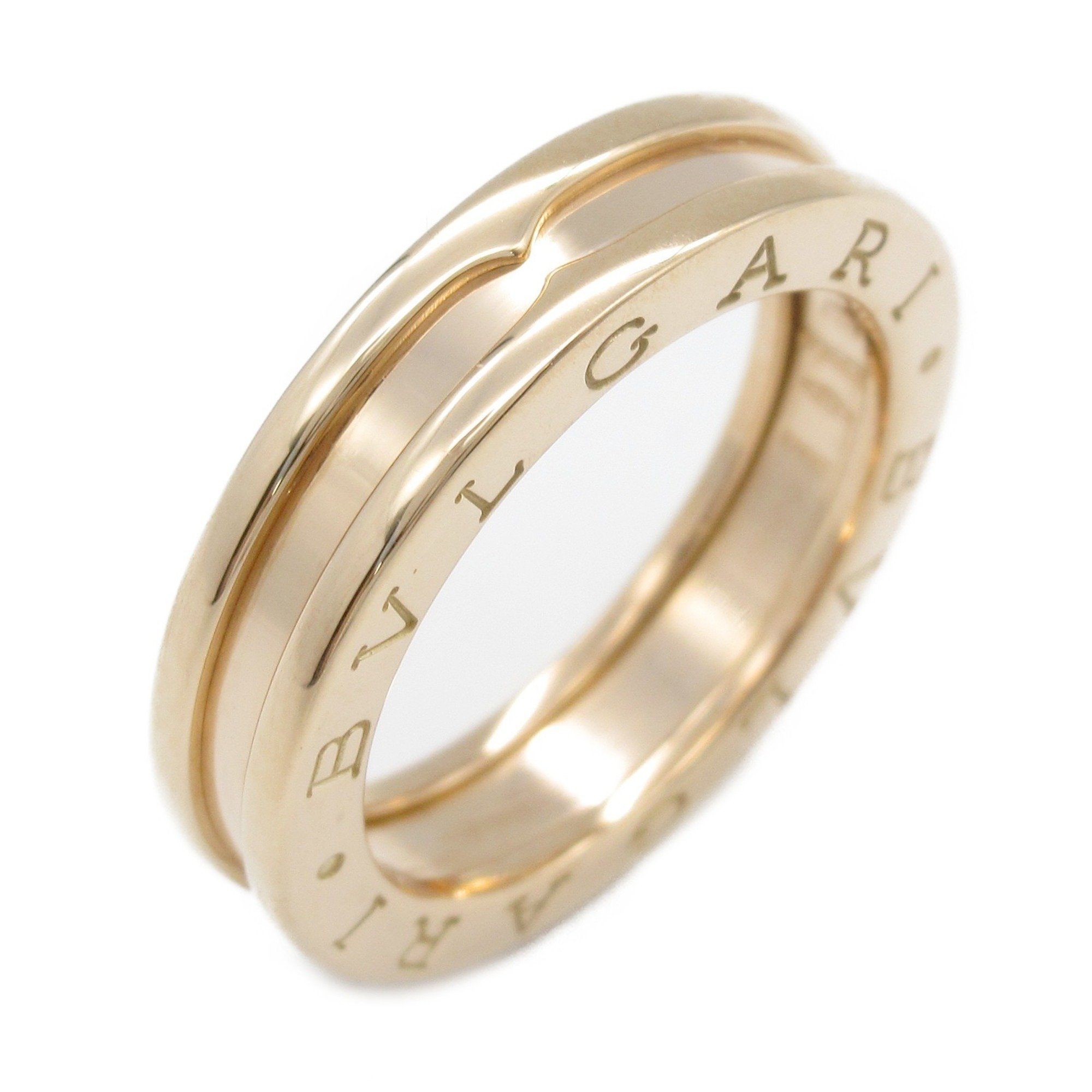 BVLGARI B-zero1 Ring XS Size K18PG (Pink Gold) Men's Women's Gold 336003