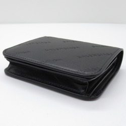 BALENCIAGA Bi-fold Wallet Leather Men's Women's Black 5942162AAXQ1000