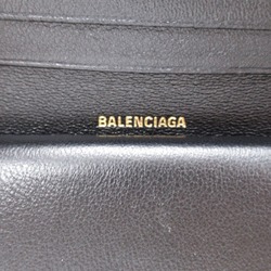 BALENCIAGA Bi-fold Wallet Leather Men's Women's Black 5942162AAXQ1000