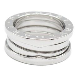 BVLGARI B-ZERO1 B-Zero One Ring, K18WG (White Gold), Men's, Women's, Silver