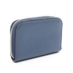 PRADA SAFFIANO EMBOSS Wallet/Coin Case Wallet Saffiano Leather Men's Navy 2MM003