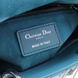 Christian Dior Dior MY LADY DIOR Cannage Handbag Bag Leather Women's Green M0532