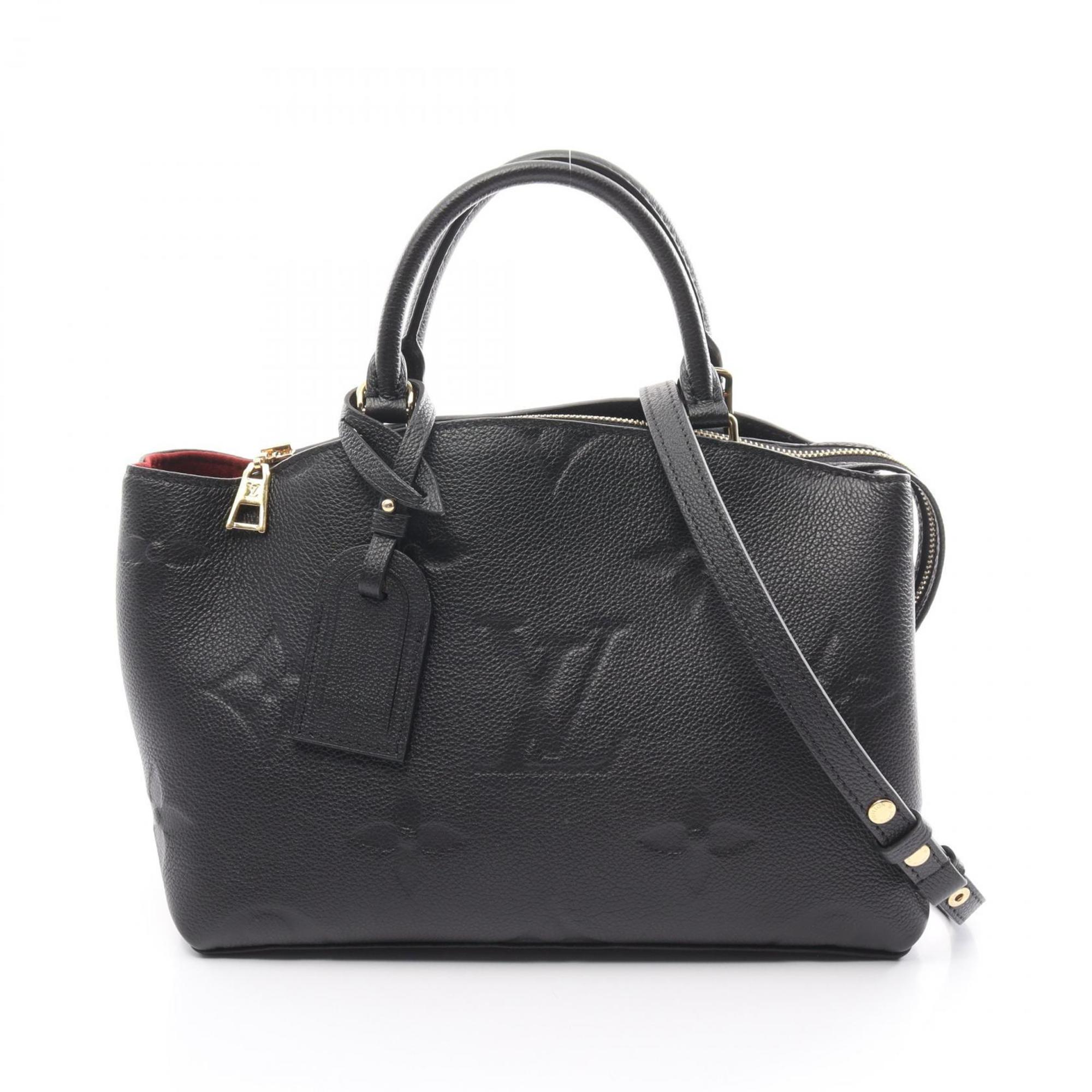 LOUIS VUITTON Petit Palais PM Monogram Empreinte Handbag Bag Leather Women's Black M58916