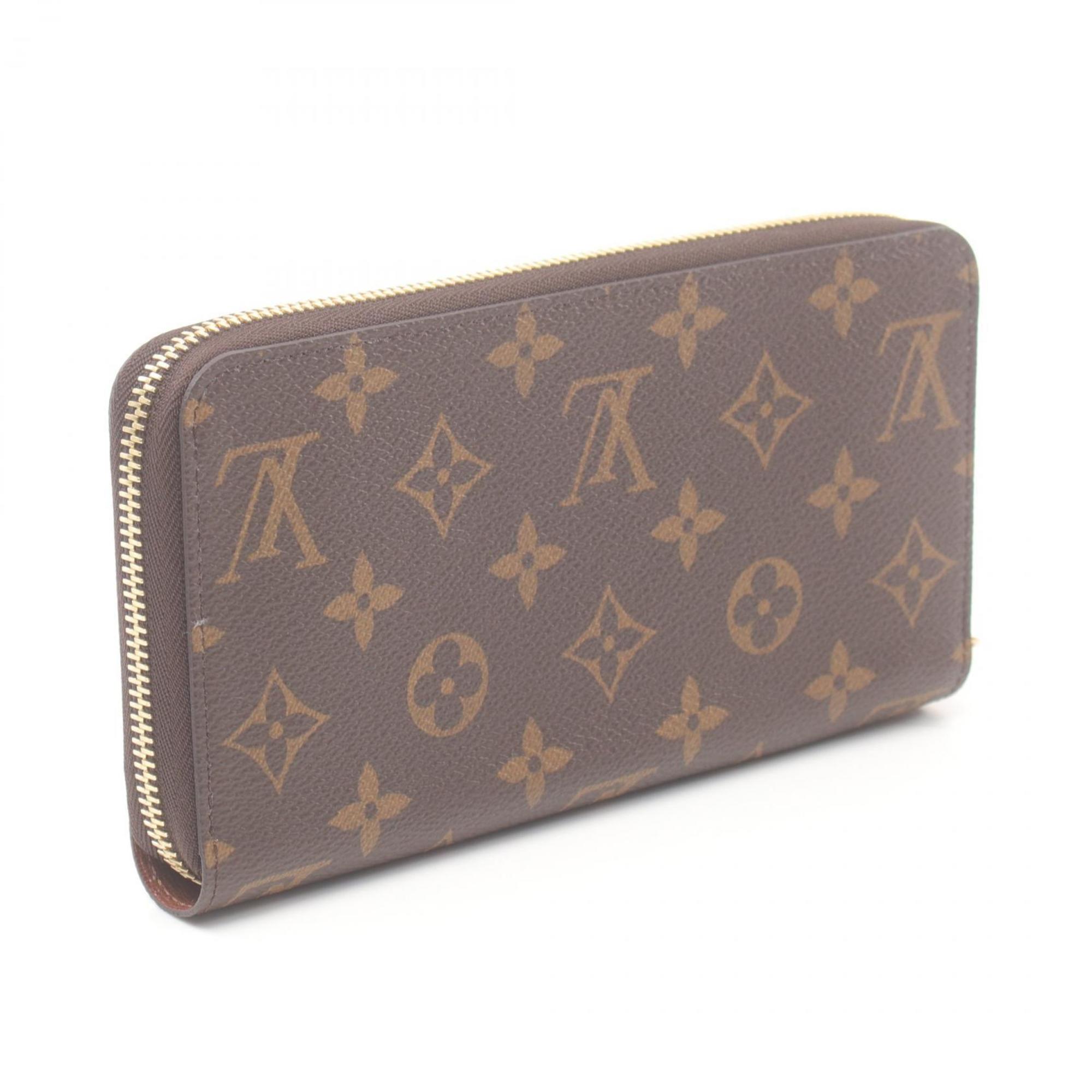 Louis Vuitton LOUIS VUITTON Zippy Wallet Round Long Coated Canvas Monogram Men's Women's Brown M42616