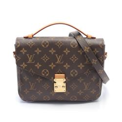 Louis Vuitton Metis MM Pochette Handbag, Coated Canvas, Leather, Monogram, Women's, Brown, M44875