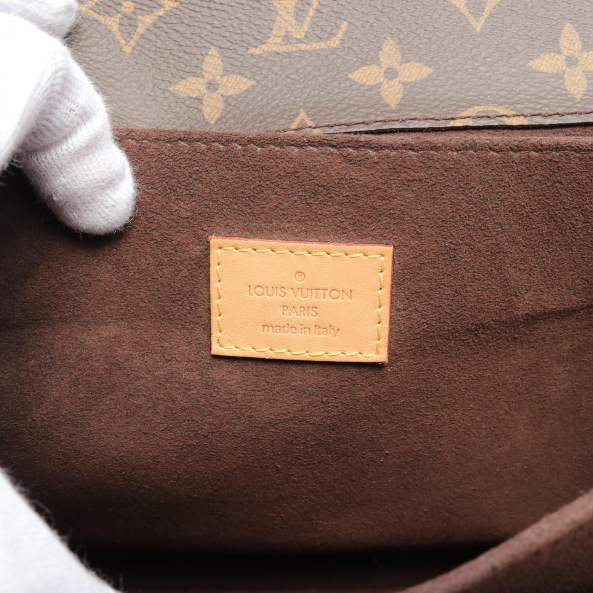 Louis Vuitton Metis MM Pochette Handbag, Coated Canvas, Leather, Monogram, Women's, Brown, M44875