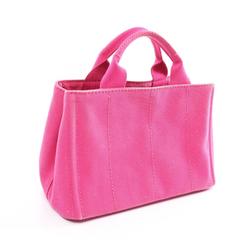 PRADA CANAPA Tote Bag Canvas Women's Pink B2439G