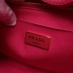 PRADA CANAPA Tote Bag Canvas Women's Pink B2439G