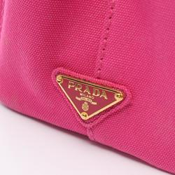 PRADA CANAPA Tote Bag Canvas Women's Pink B2439G