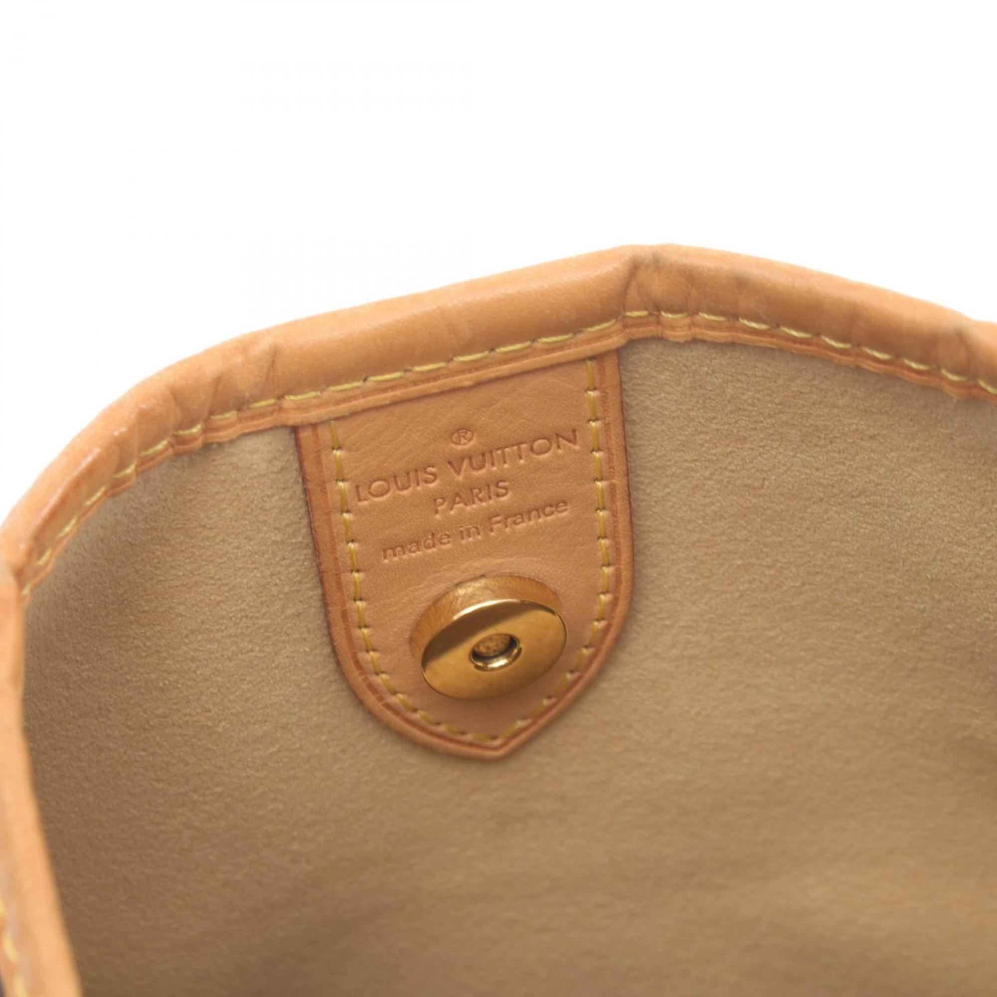 Louis Vuitton Galliera PM Shoulder Bag, Coated Canvas, Leather, Monogram, Women's, Brown, M56382