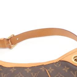 Louis Vuitton Galliera PM Shoulder Bag, Coated Canvas, Leather, Monogram, Women's, Brown, M56382