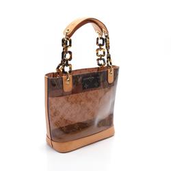 Louis Vuitton LOUIS VUITTON Kaba Ambre PM Monogram Vinyl Tote Bag Leather Women's Brown M92502