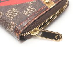 Louis Vuitton LOUIS VUITTON Zippy Coin Purse Damier Trunk Time Wallet/Coin Case Wallet Coated Canvas Leather Women's Brown Multicolor M52745