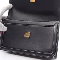 Tory Burch Crossbody Bag Shoulder Leather Women's Navy