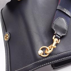 Tory Burch Crossbody Bag Shoulder Leather Women's Navy