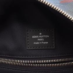 LOUIS VUITTON Andy Camouflage Rucksack Backpack Bag Coated Canvas Leather Damier Cobalt Men's Black Blue Red N41509