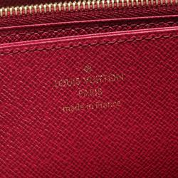 Louis Vuitton LOUIS VUITTON Zippy Wallet Round Long Coated Canvas Monogram Women's Brown Pink M41895