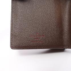 Louis Vuitton LOUIS VUITTON Portefeuille Joy Tri-fold Wallet Coated Canvas Leather Damier Women's Brown N60034