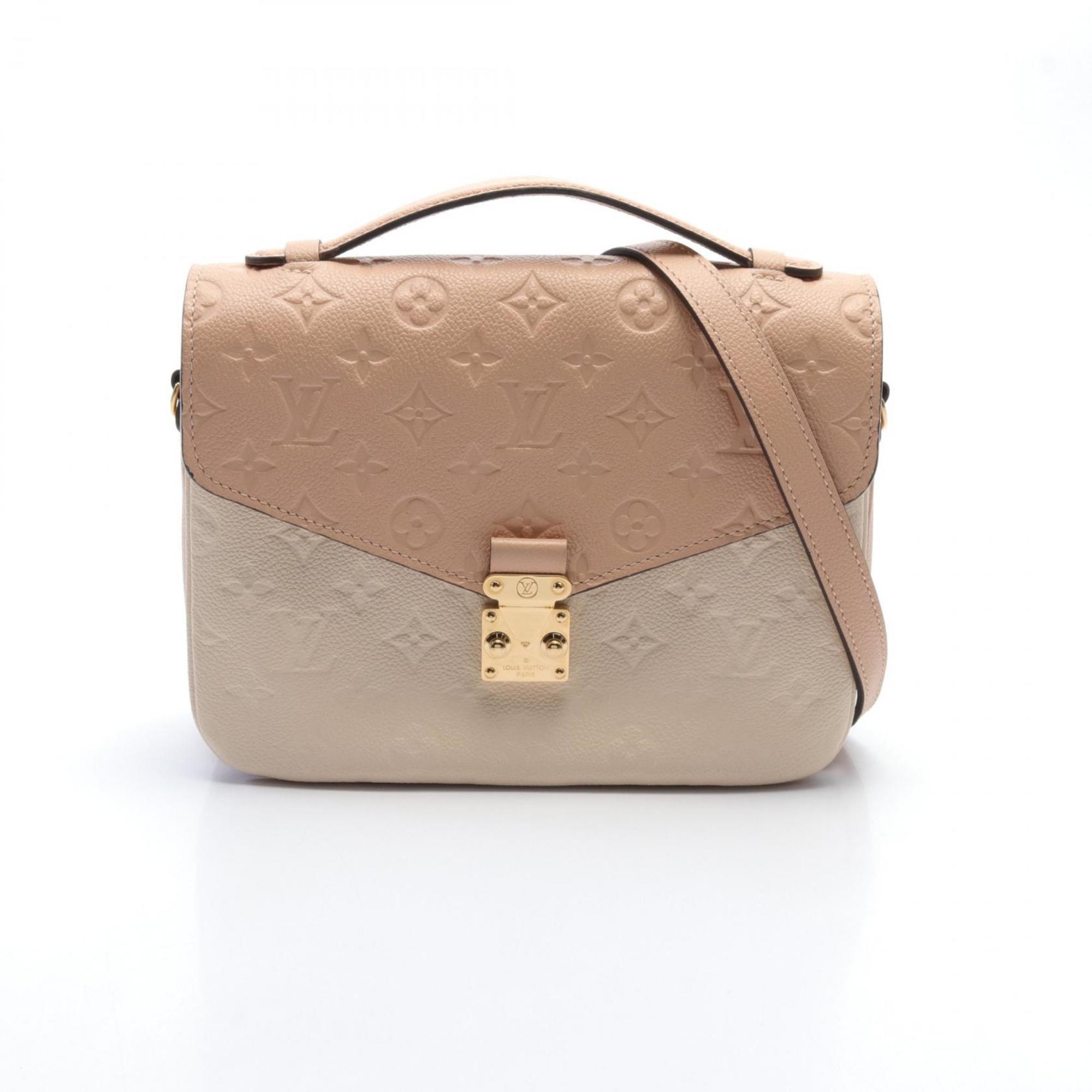 Louis Vuitton LOUIS VUITTON Pochette Metis MM Handbag Bag Leather Monogram Empreinte Women's Pink Ivory M44300