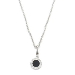 BVLGARI Necklace K18WG (White Gold) Onyx Men's Women's Black