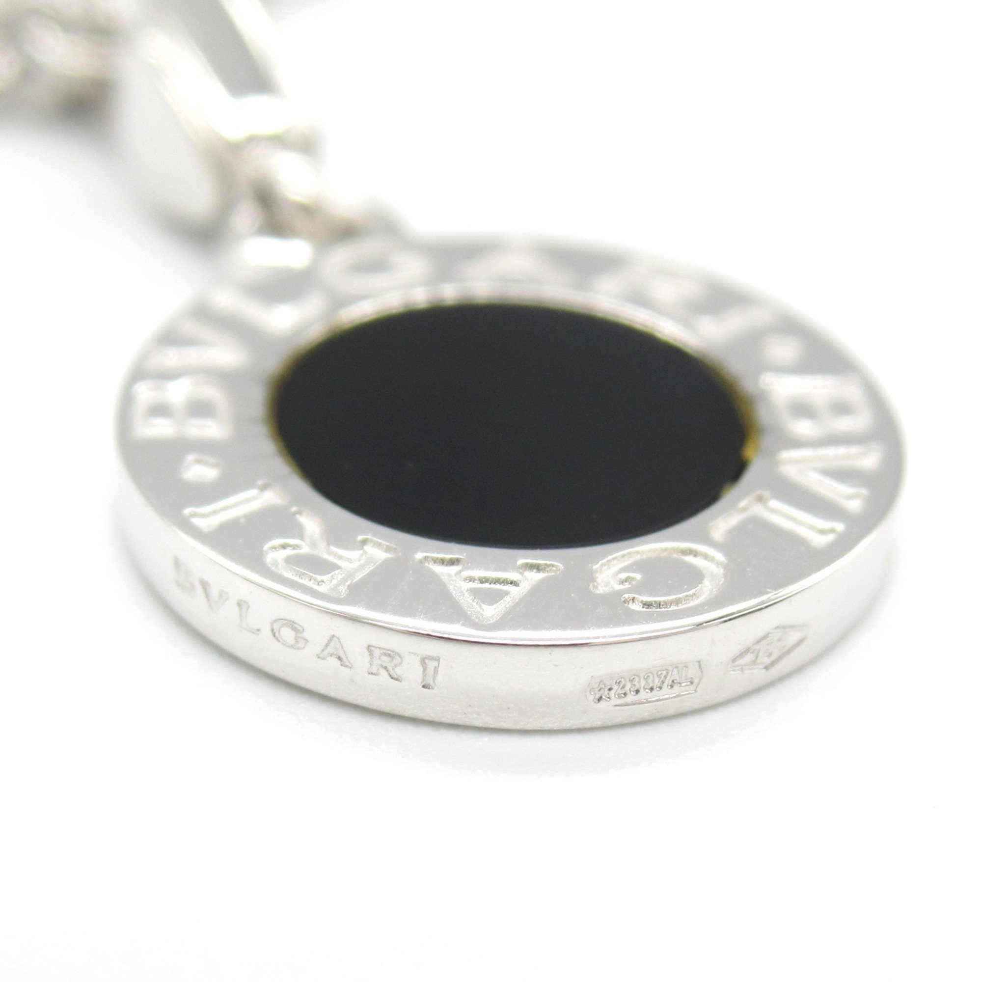 BVLGARI Necklace K18WG (White Gold) Onyx Men's Women's Black